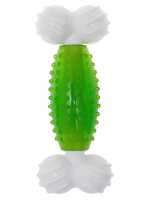 CanineClean игрушка для собак Косточка нейлон/синтетическая резина 19 см с ароматом мяты, зеленый