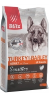 Блитц Сухой корм для взрослых собак с индейкой (BLITZ ADULT Turkey and Barley)_1