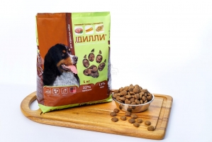 Сухой корм для взрослых собак Дилли (говяжий гуляш с овощами) 16 кг_1
